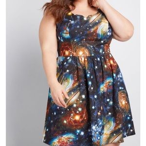 Modcloth Galaxy print dress